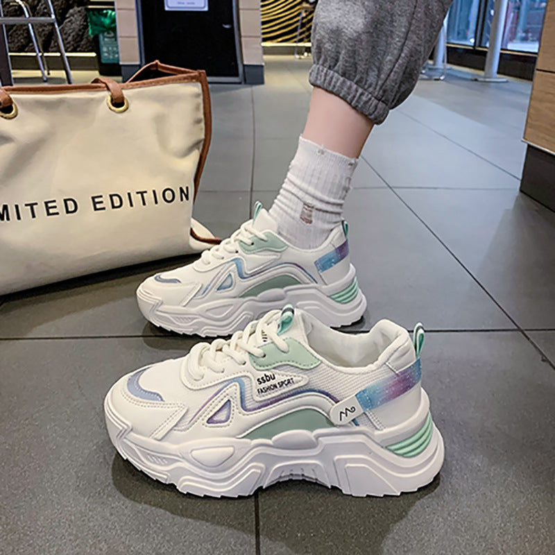 Damen trendige Sneakers mit innovativer Dämpfung und atmungsaktiver Mesh-Oberfläche EB
