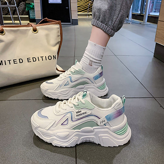 Damen trendige Sneakers mit innovativer Dämpfung und atmungsaktiver Mesh-Oberfläche EB