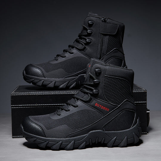 Herren Tactical Stiefel mit strapazierfähigem Obermaterial und rutschfester Sohle EB