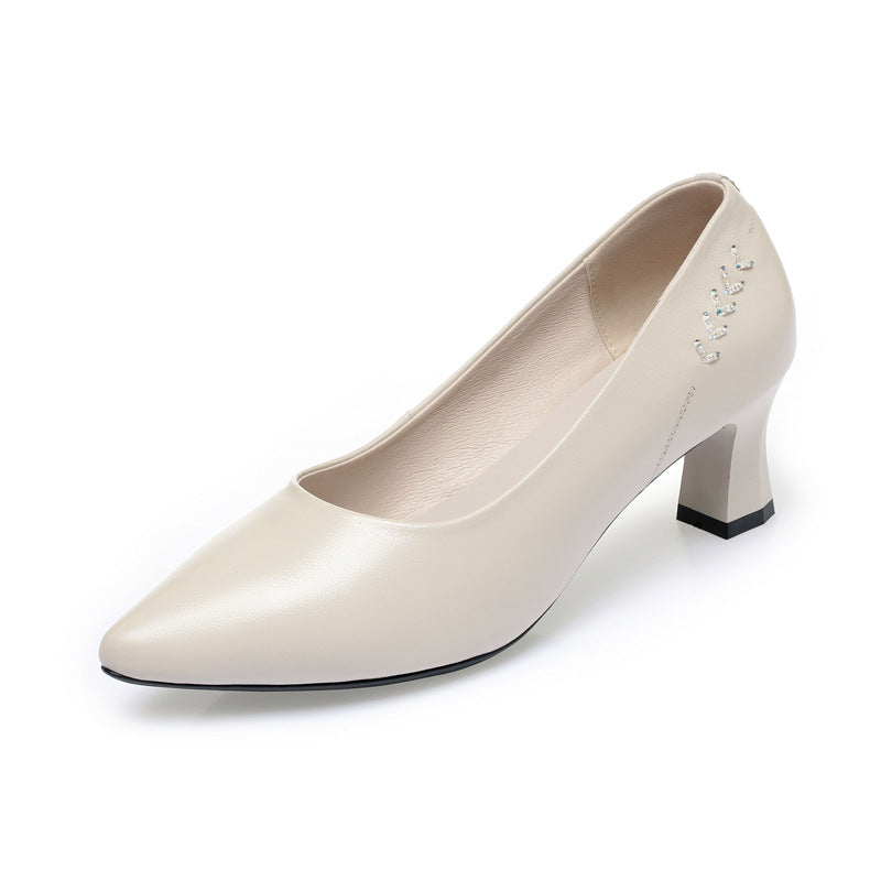 Damen Elegante Pumps mit funkelndem Strassbesatz und komfortablem Blockabsatz EB