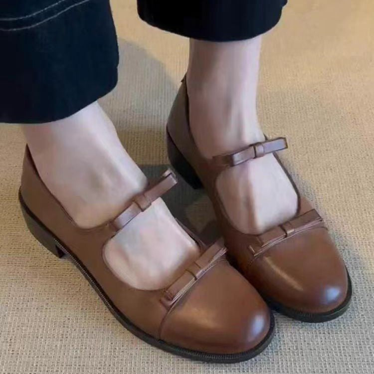 Damen elegante Mary Jane Schuhe mit komfortablem Riemenverschluss und hochwertiger Lederverarbeitung EB