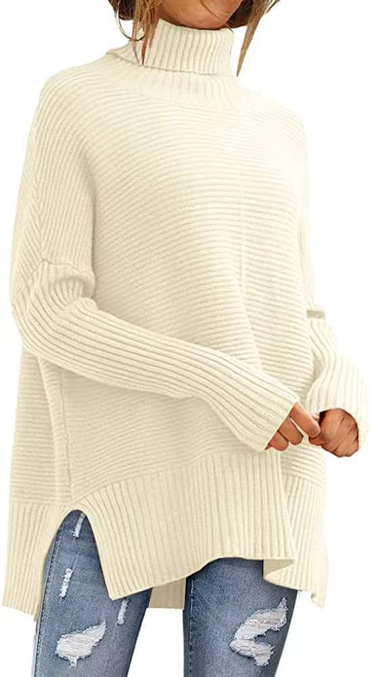 Damen Kuscheliger Rollkragenpullover EB
