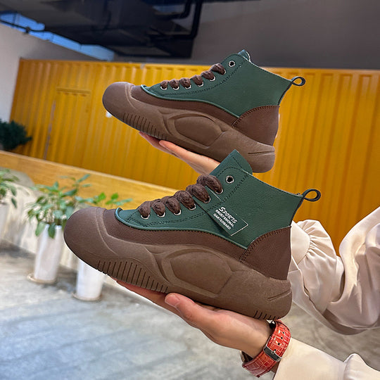 Damen Urbanes High-Top Sneaker Design mit rutschfester Sohle EB