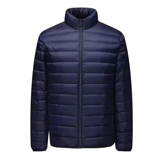 Herren nan ultraleichte Packbare Microsteppjacke mit Stehkragen, wattierter Isolierung und windabweisender Hülle EB