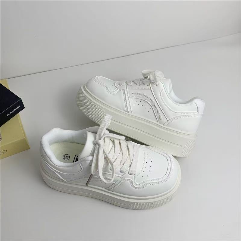 Damen Platform Sneakers mit modischem Design und dämpfender Sohle EB
