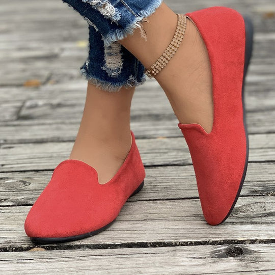 Damen Mokassins aus hochwertigem Wildleder mit elegantem Schnitt EB