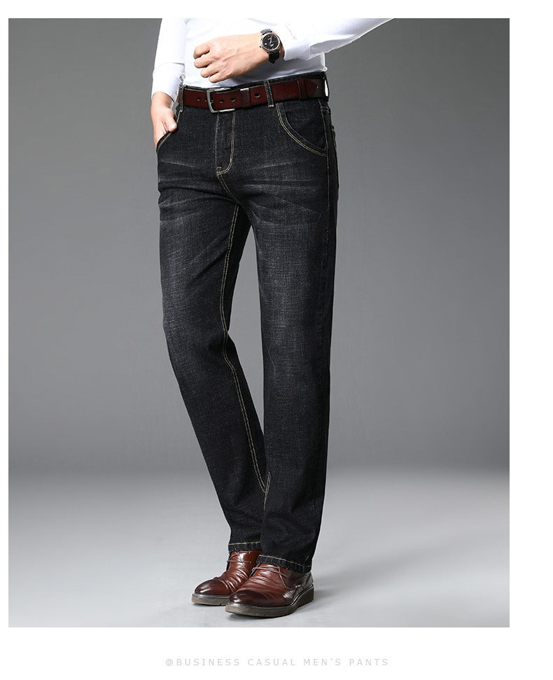Herren klassische Jeans im lässigen Business-Stil mit besonders bequemer Passform EB