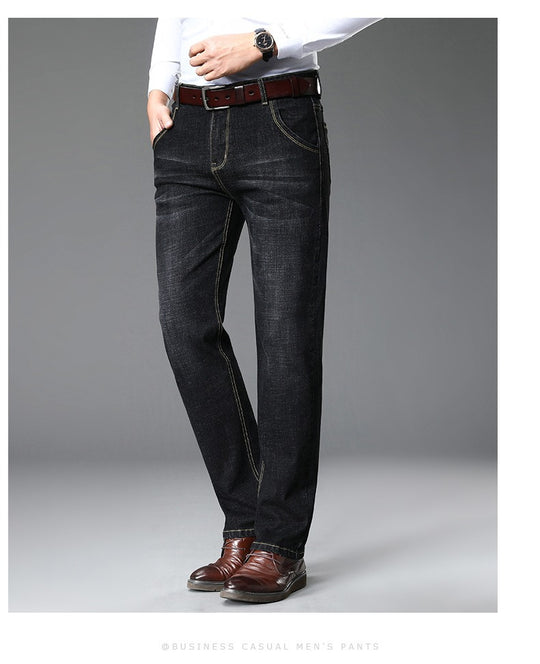 Herren klassische Jeans im lässigen Business-Stil mit besonders bequemer Passform EB
