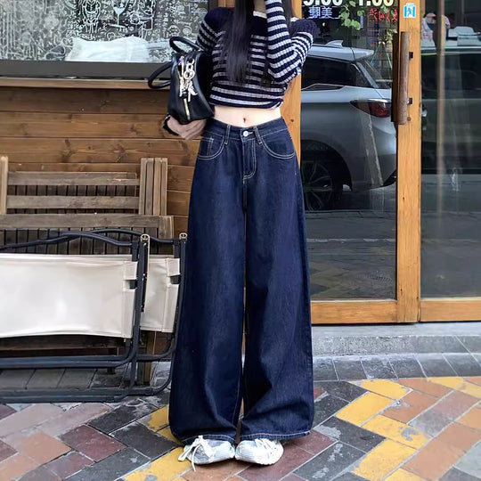 Damen Weite Jeans mit elegantem Schnitt und lässiger Passform EB