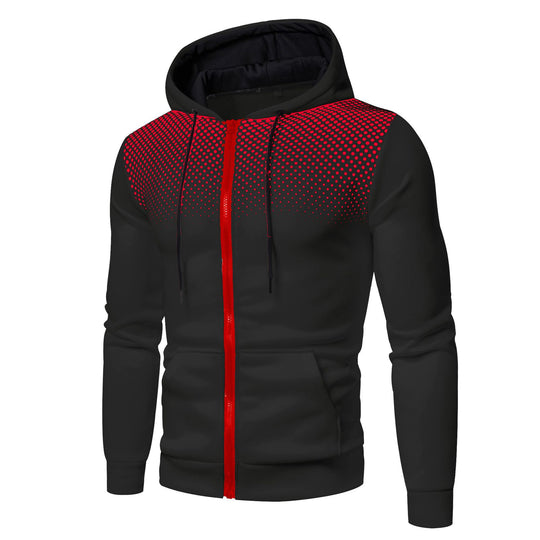 Herren sportliche Kapuzenjacke mit atmungsaktiven Einsätzen EB