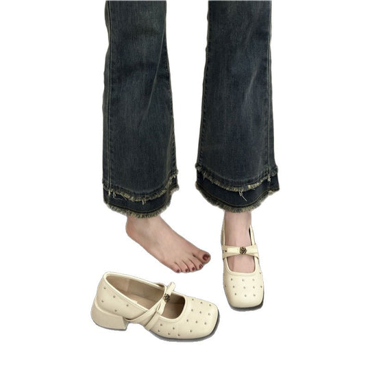 Damen elegante Schnürschuhe mit modischen Strassverzierungen EB