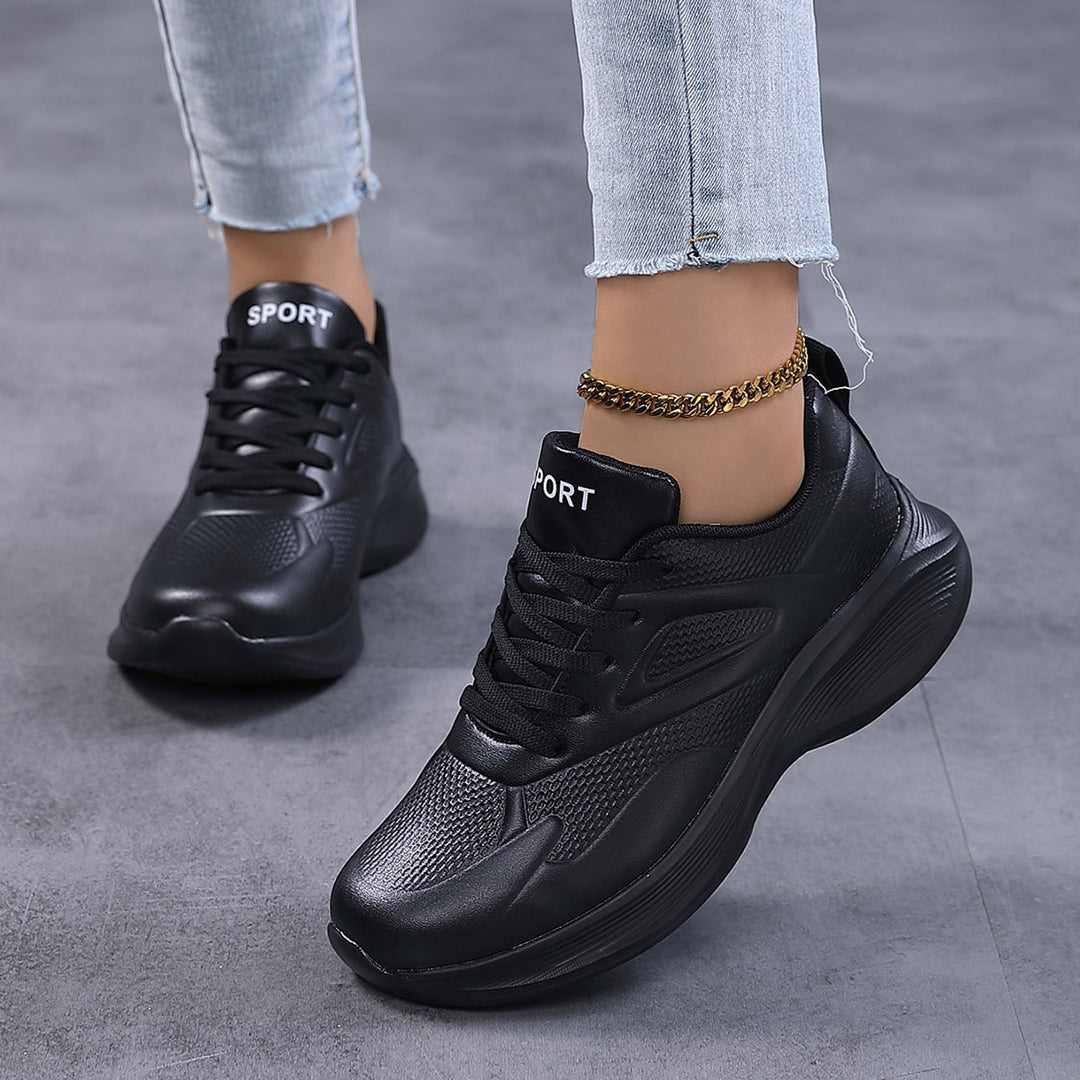 Damen Sportliche Sneakers mit atmungsaktivem Obermaterial und dämpfender Sohle EB