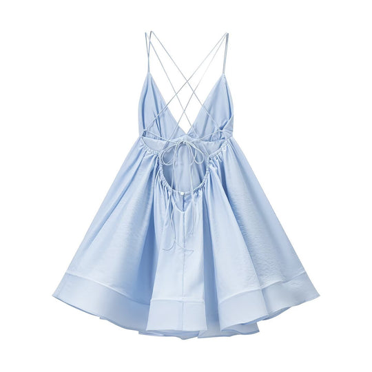 Damen Maxikleid mit geflochtenem Rückenausschnitt EB