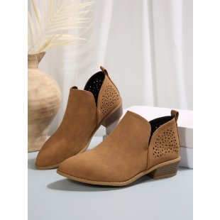 Damen Modische Stiefeletten mit luftigen Cut-Outs EB