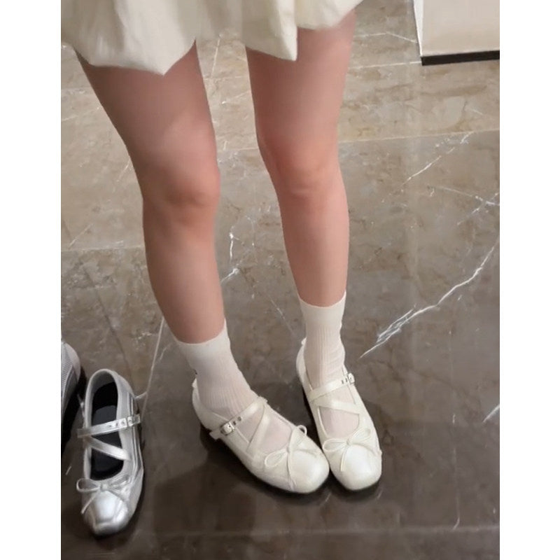 Damen elegante Mary Jane Ballerinas mit dekorativem Riemchen und komfortablem Fußbett EB