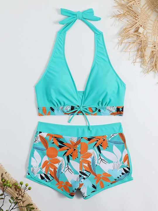 Damen Sportliches Bikini-Set mit verdecktem Bauch EB