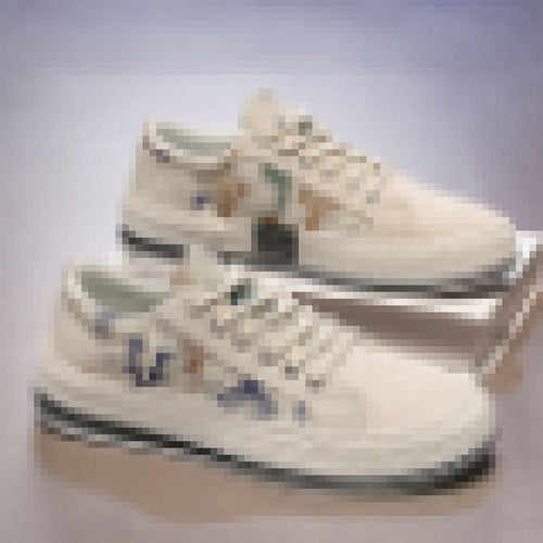 Damen Bequeme Freizeitsneaker mit floralem Design EB