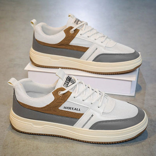 Damen Sportliche Sneaker mit atmungsaktiven Mesh-Einsätzen und stoßdämpfender Sohle EB