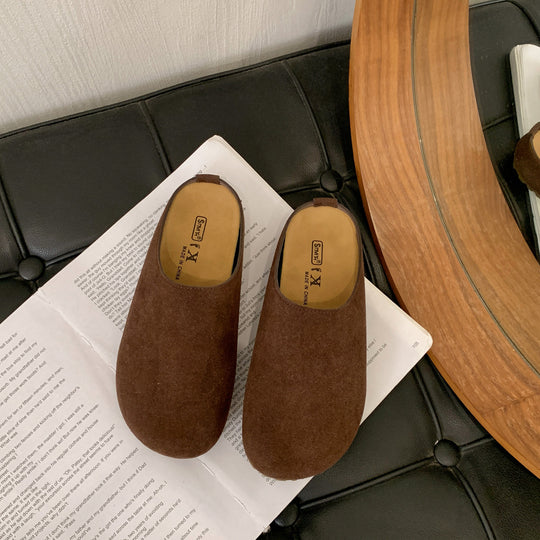 Damen Clogs aus hochwertigem Wildleder mit ergonomischem Fußbett EB