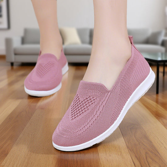 Damen Atmungsaktive Strick-Slipper EB
