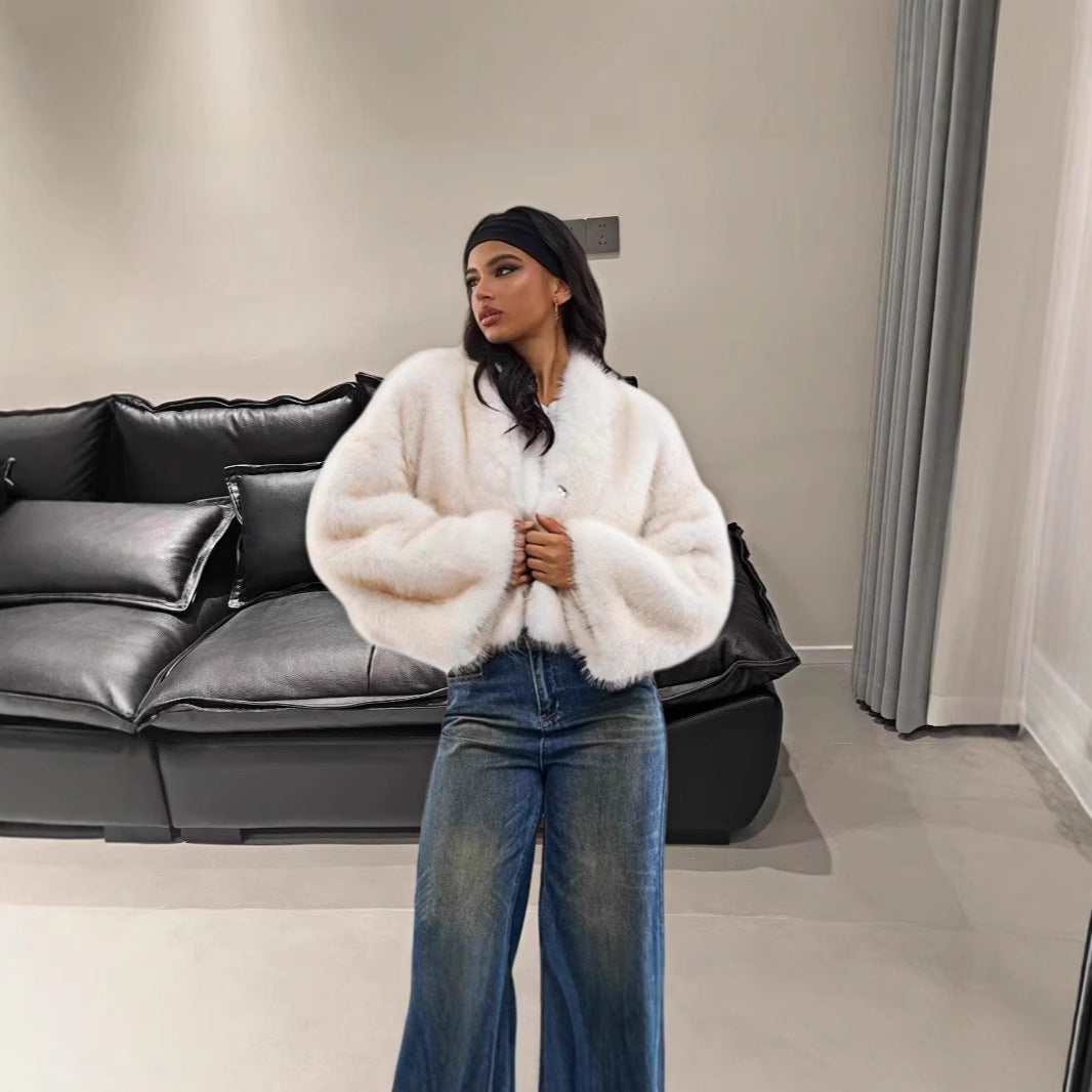Damen Kunstfelljacke EB