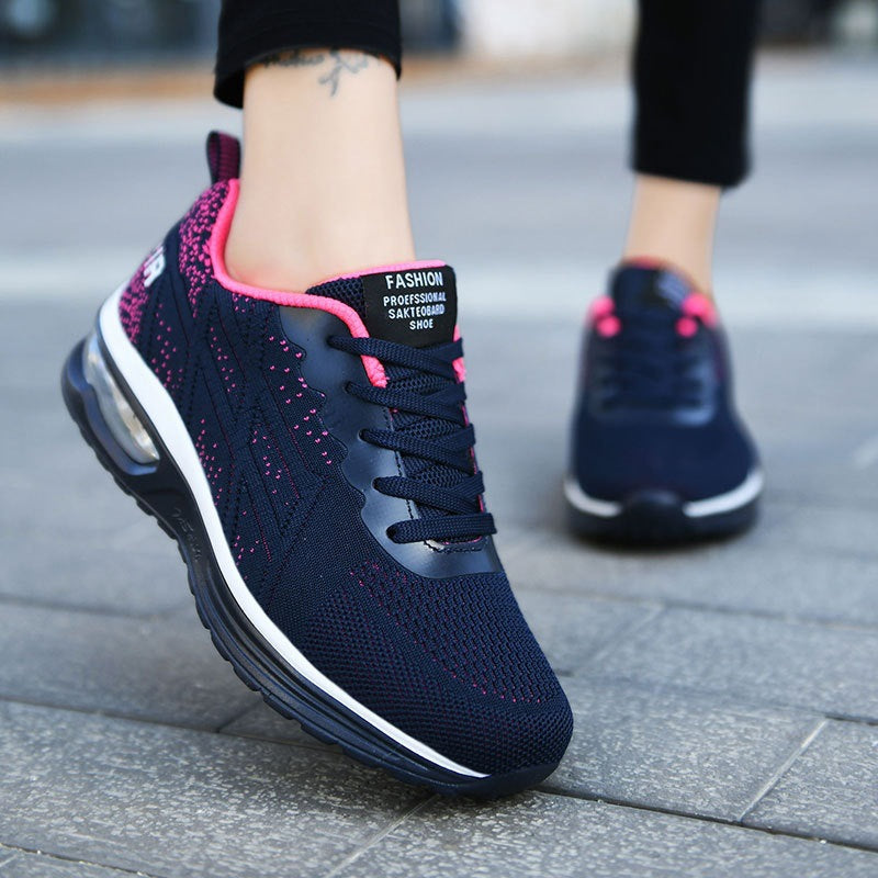 Damen Sportliche Lauf-Sneaker mit atmungsaktivem Mesh-Obermaterial und dämpfendem Fußbett EB