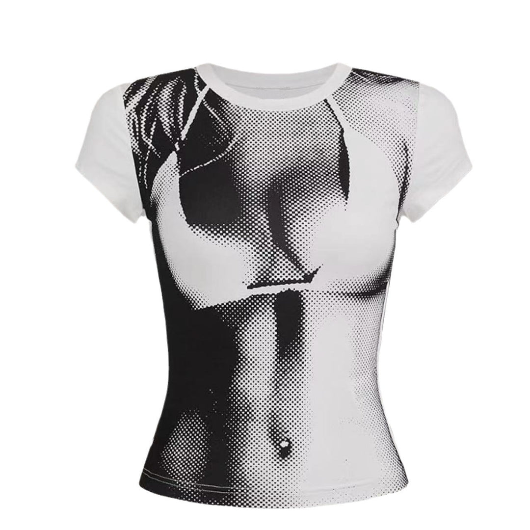 Damen Kunstvoll gestaltetes Grafikshirt EB