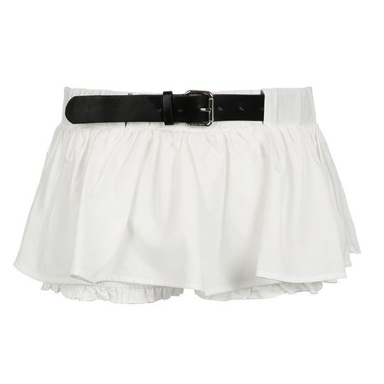 Damen verspielte Shorts mit regulierbarem Gummizug und tailliertem Design EB