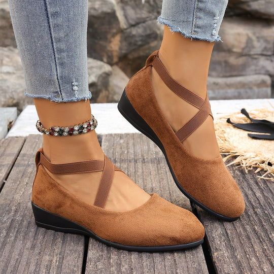Damen Halbschuhe mit elegantem Riemendesign EB