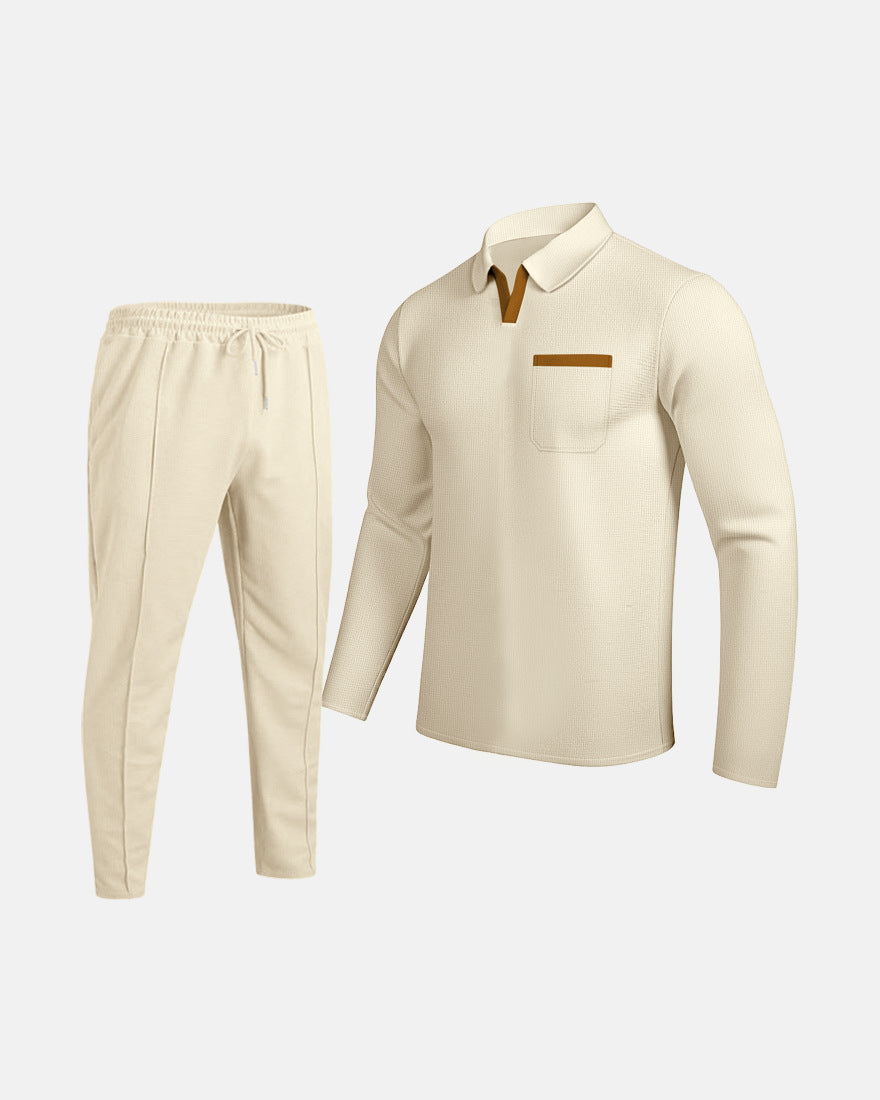 Herren Kombi-Outfit mit Poloshirt und Jogginghose EB