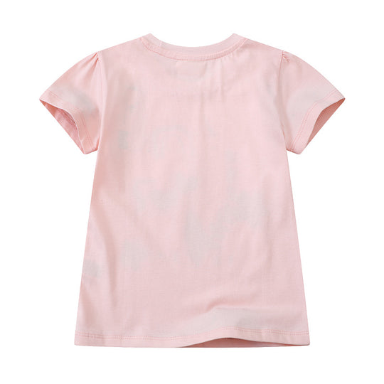 Mädchen T-Shirt mit buntem Einhornmotiv EB