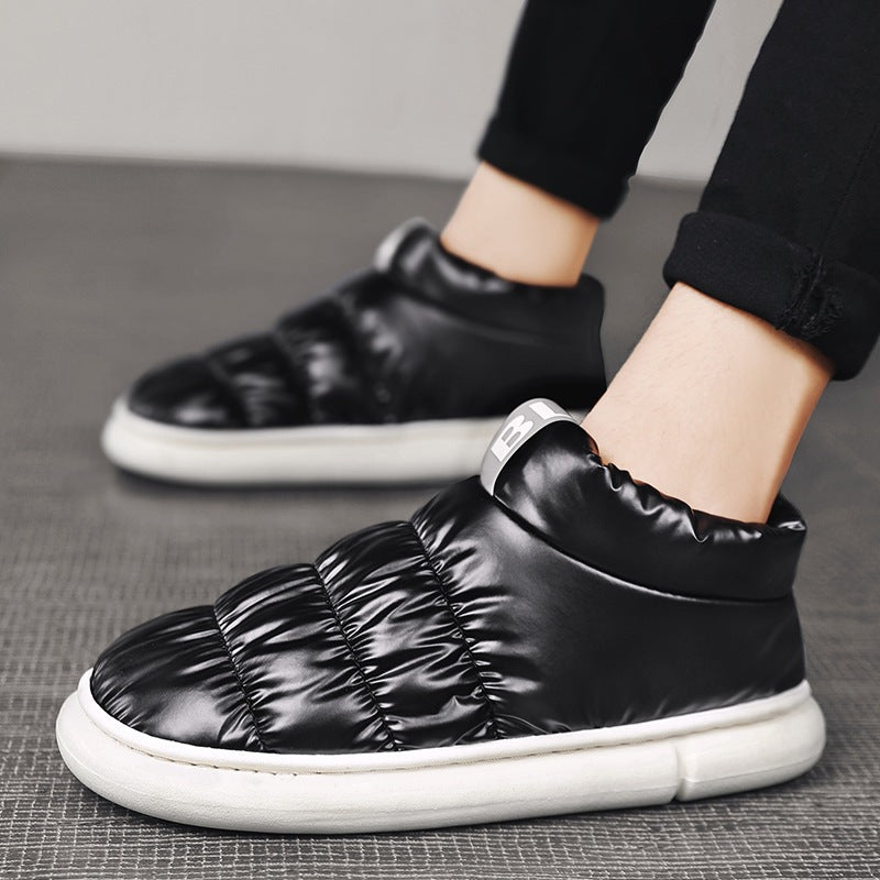 Damen Puff-Sneaker mit hohem Kragen und rutschfester Sohle EB