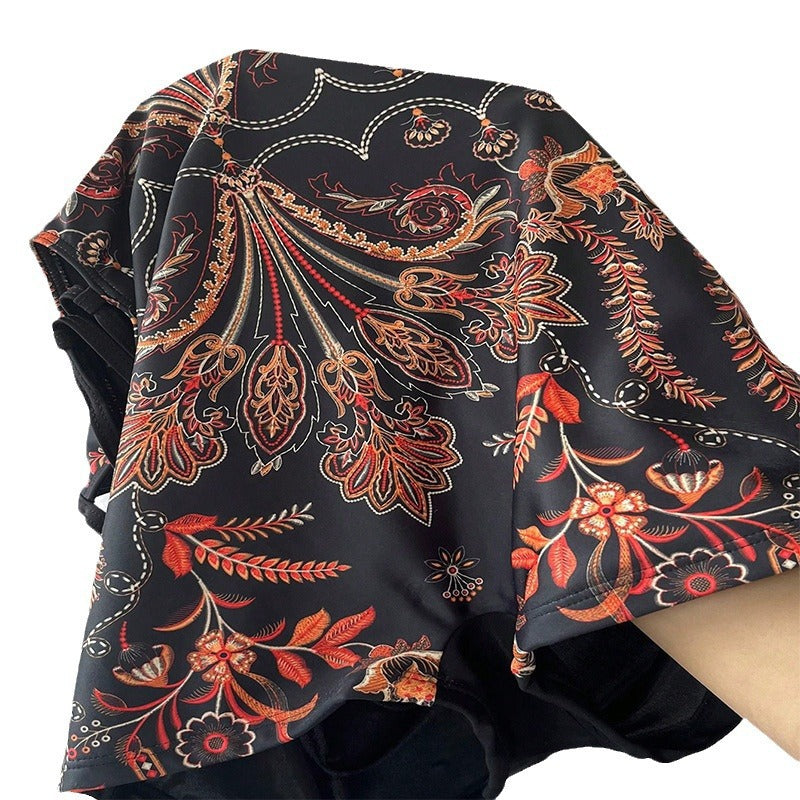 Damen Einteiler Badeanzug mit elegantem Floral-Design EB
