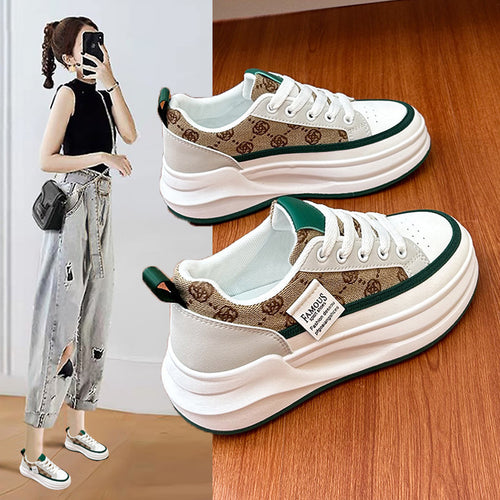 Damen Sneakers mit Plattformsohle und modischem Design EB