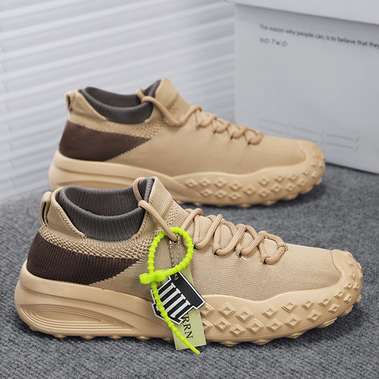 Damen Sportliche Sneaker mit hoch atmungsaktivem Strick-Obermaterial und rutschfester Sohle EB