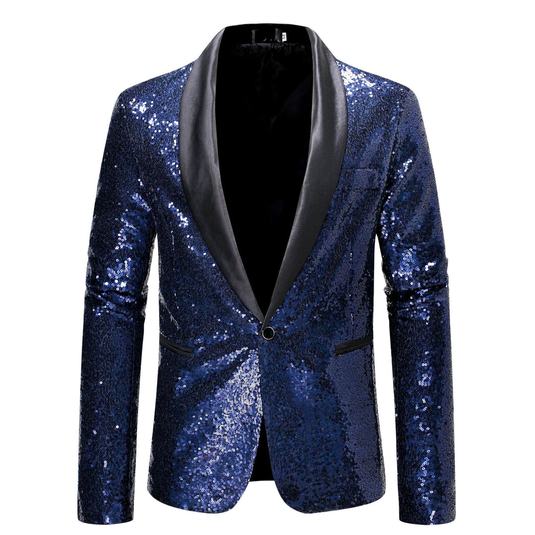 Damen Glamouröser Pailletten Blazer EB