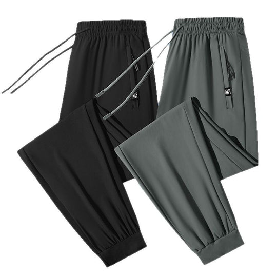 Herren urban performance Jogginghose mit elastischem Kordelbund, verdeckter Reißverschlusstasche und geradem Bein EB