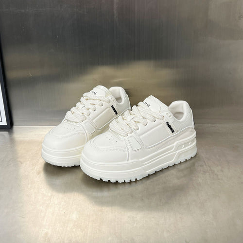 Damen modische Sneakers mit dickem Plateau und atmungsaktiver Obermaterialbeschaffenheit EB