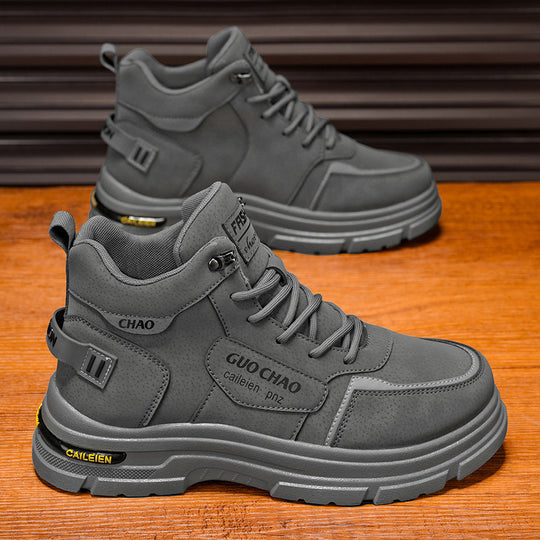 Damen Sportliche High-Top Stiefel mit rutschfester Sohle und verstärkter Dämpfung EB