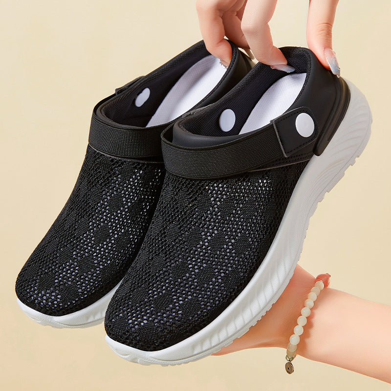 Damen Atmungsaktive Komfort-Schuhe mit elastischem Verschlusssystem EB