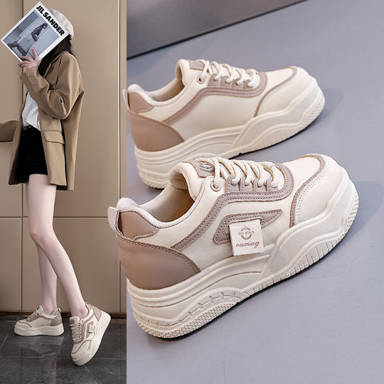 Damen Chunky Sneakers mit atmungsaktivem Obermaterial und rutschfester Sohle EB