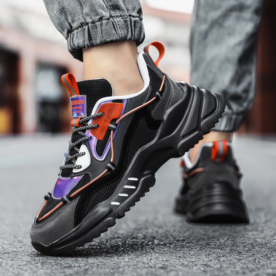 Damen Sportliche Streetwear-Sneaker mit gepolsterter Sohle und atmungsaktiver Struktur EB
