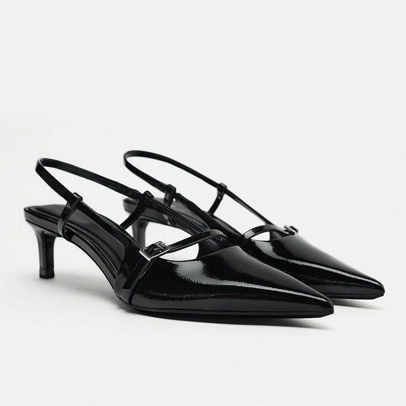 Damen Slingback Heels mit feinem Riemchen EB