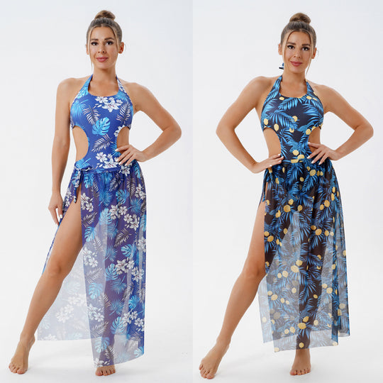 Damen Eleganter Badeanzug mit atmungsaktivem Überwurf EB