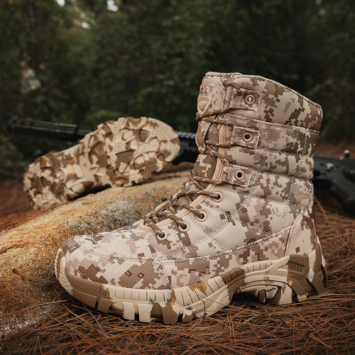 Herren militärische Camo Stiefel EB