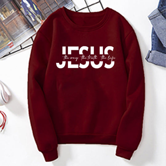 Damen lässiger Sweatshirt mit inspirierendem Spruch und hohem Tragekomfort EB