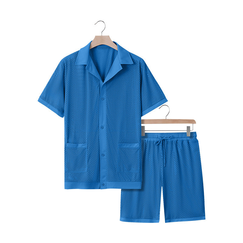 Damen luftiges Freizeitanzug-Set aus Mesh EB