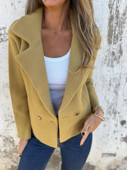 Damen eleganter blaser mit doppelter Knopfleiste EB