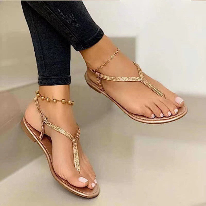 Damen glamouröse Flip-Flops EB