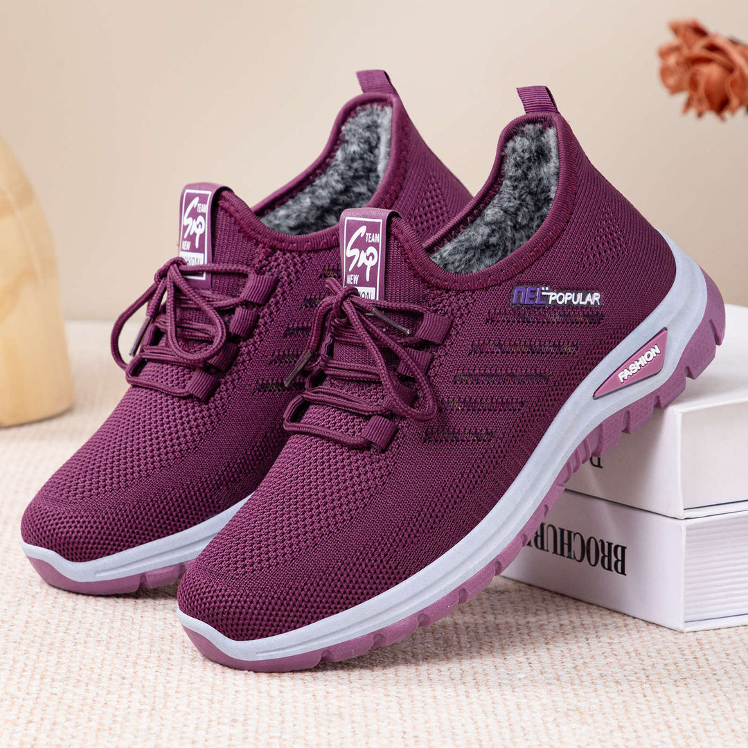 Damen Sportliche und bequeme Sneaker mit kuscheligem Innenfutter EB